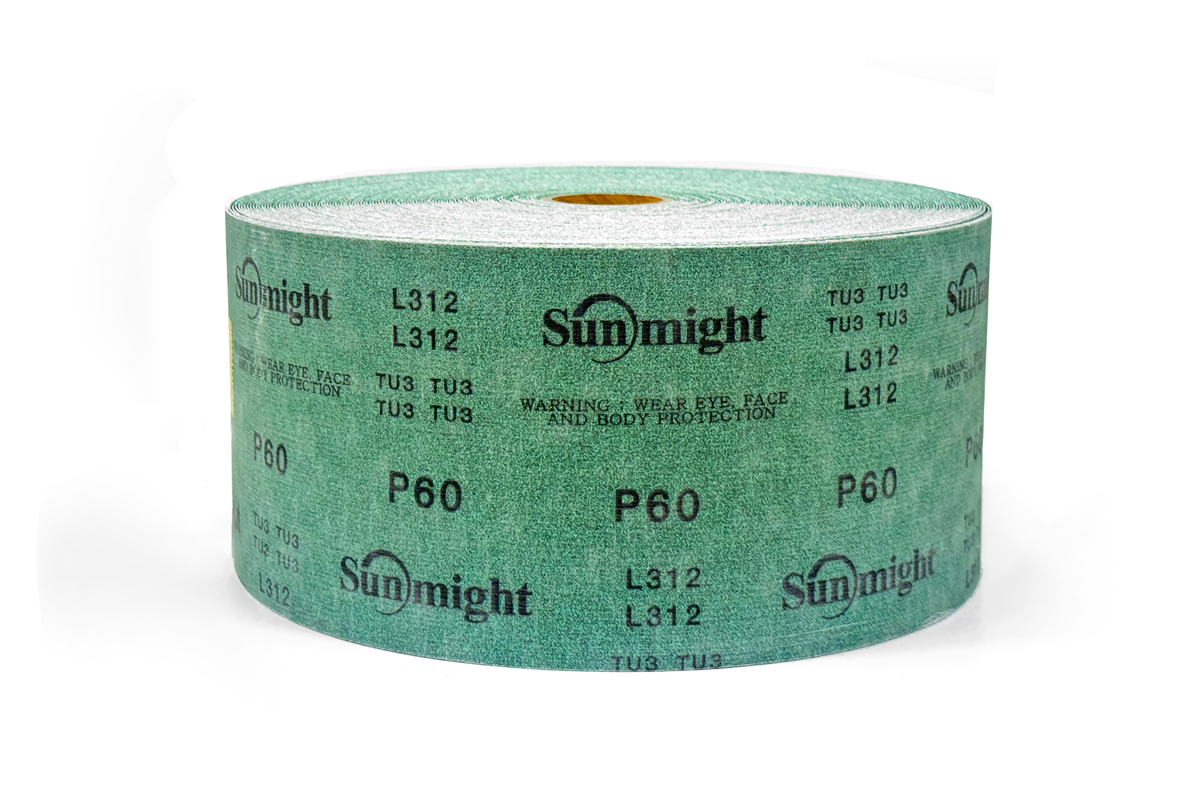Наждачная бумага (пленка) в рулоне SUNMIGHT 115мм x 50м P60
